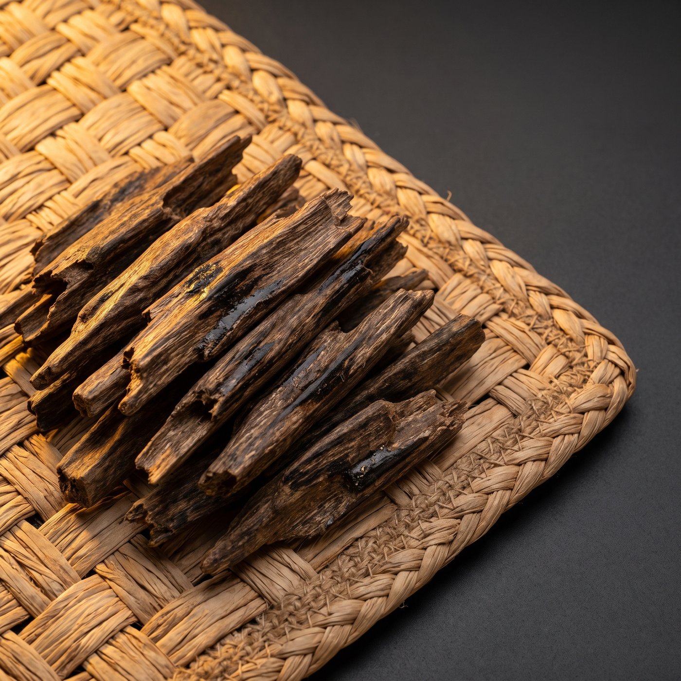 Graded agarwood chips